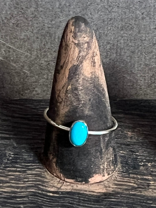 55 North Studio - Kingman Turquoise Stacker Ring