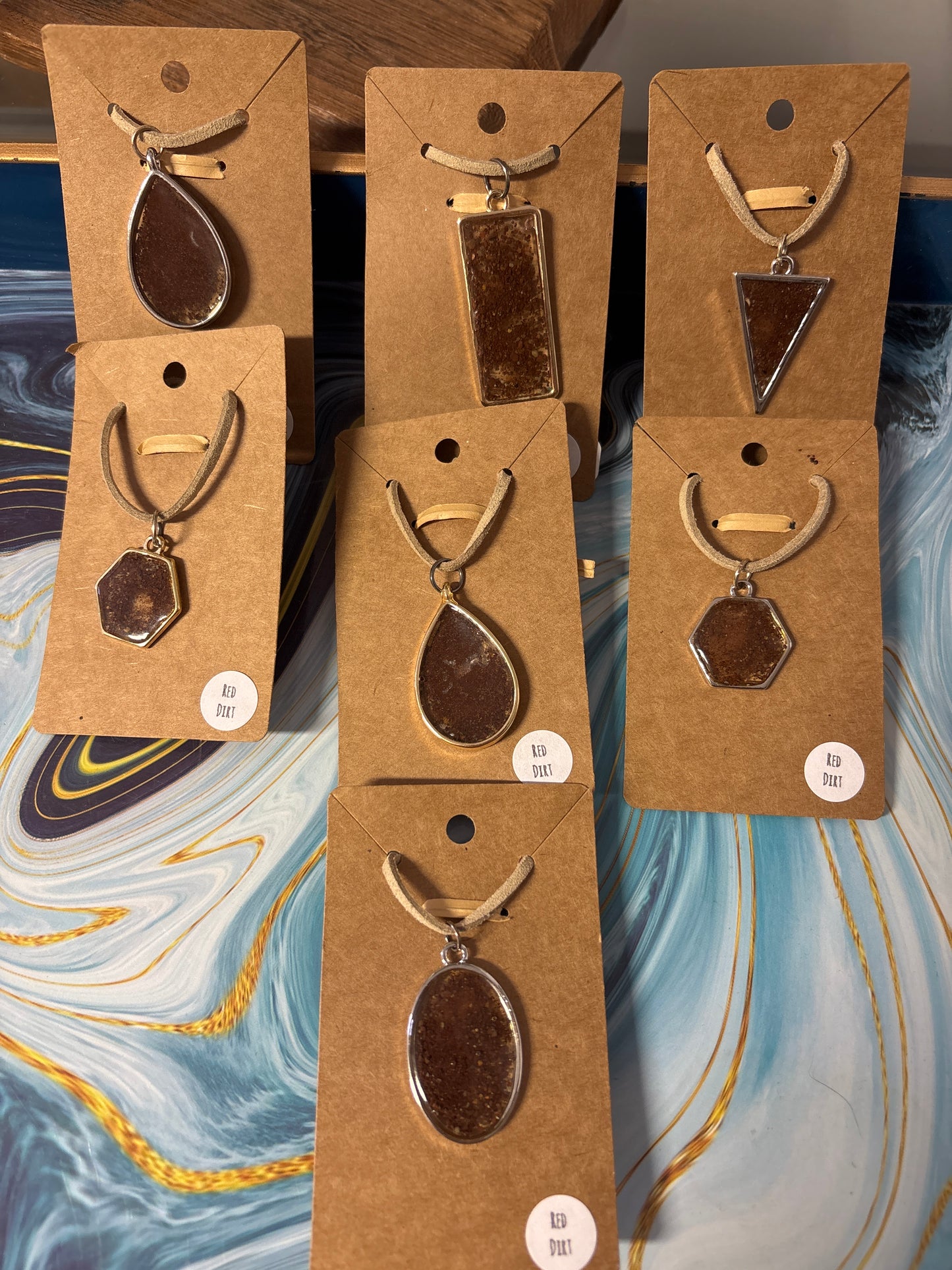 MPE Designs - Red Sand Window Necklaces